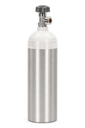 2 l Alu-Sauerstoffflasche - Medizinischer - Sauerstoff.de - bluAqua©