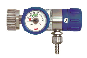 Druckminderer GCE Mediselect 6 O² D - einstellbar 0 - 6 l/min - Medizinischer - Sauerstoff.de - bluAqua©