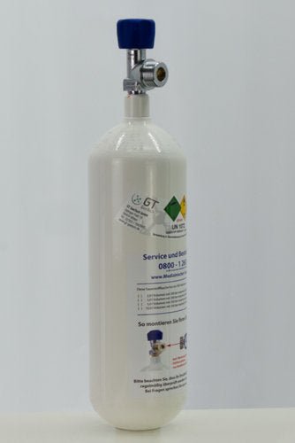 Entsorgung Flasche Medizinischer Sauerstoff - Medizinischer - Sauerstoff.de - bluAqua©