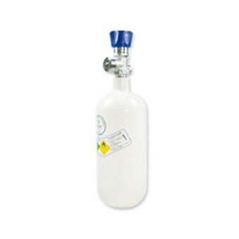 Sauerstoffflasche 0,8 l Medizinischer Sauerstoff tauschen - Medizinischer - Sauerstoff.de - bluAqua©
