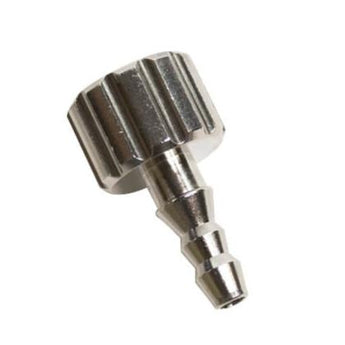 Hose connection nozzle for oxygen pressure reducer with UNF 9/16" thread