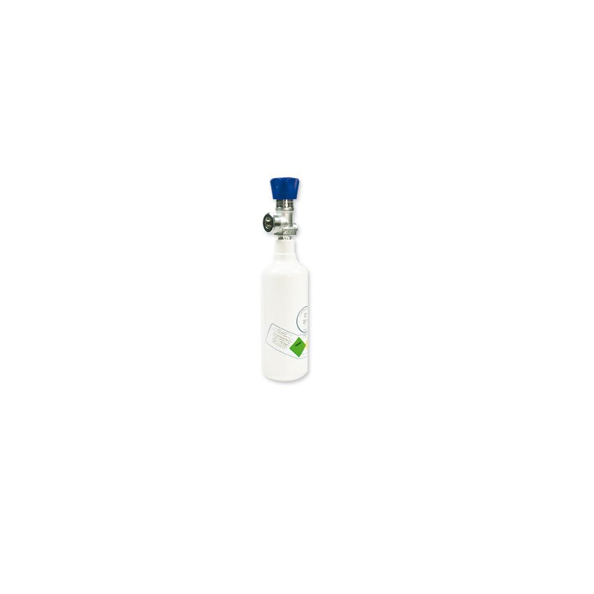 0,3 Liter Sauerstoffflasche Medizinischer Sauerstoff - Medizinischer - Sauerstoff.de - bluAqua©