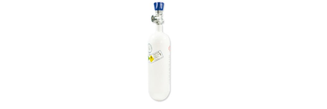 1,0 l Sauerstoffflasche mit Druckminderer AEROway Fast 15, Maske - Medizinischer - Sauerstoff.de - bluAqua©