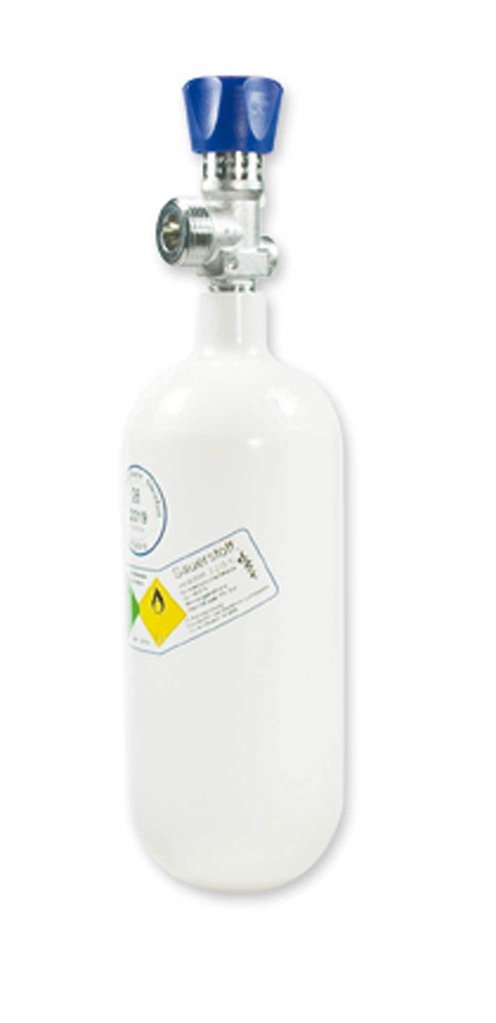 0.8 l oxygen cylinder with pressure reducer AEROway Fast 15, mask