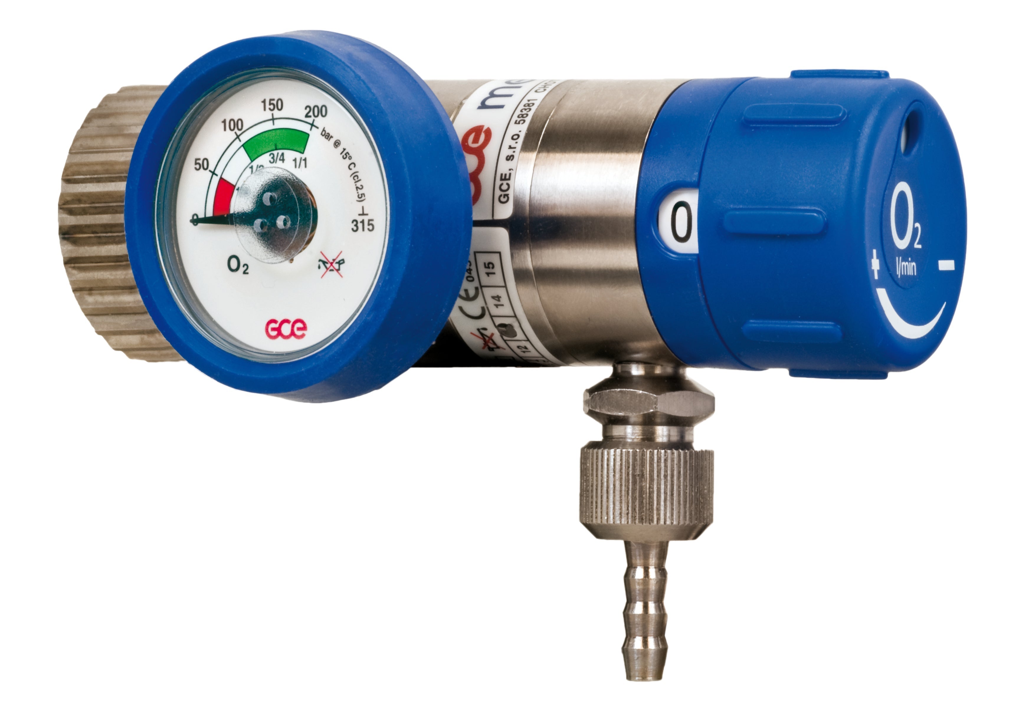 Pressure reducer GCE Mediselect 6 O² D - adjustable 0 - 6 l/min