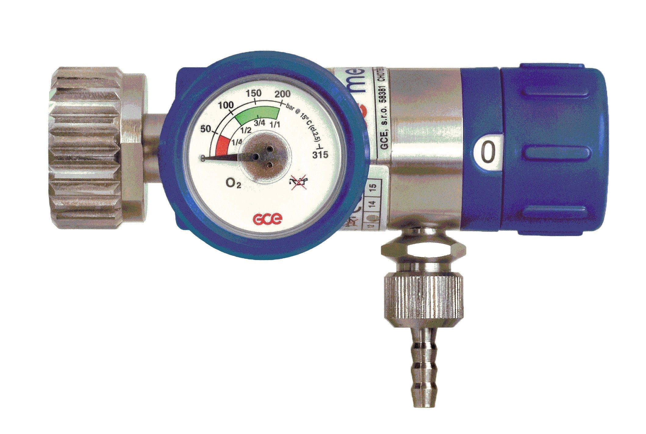 Pressure reducer GCE Mediselect 6 O² D - adjustable 0 - 6 l/min