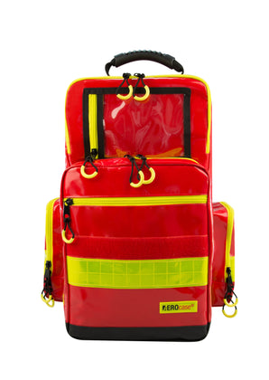 Notfallrucksack AEROcase Pro1R HT03-RPL1C-R in Rot, Frontansicht