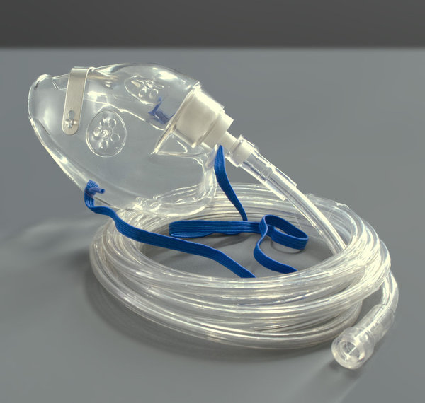 Notfall-Tasche mit 2 l Sauerstoffflasche, Druckminderer GCE Mediselect 25